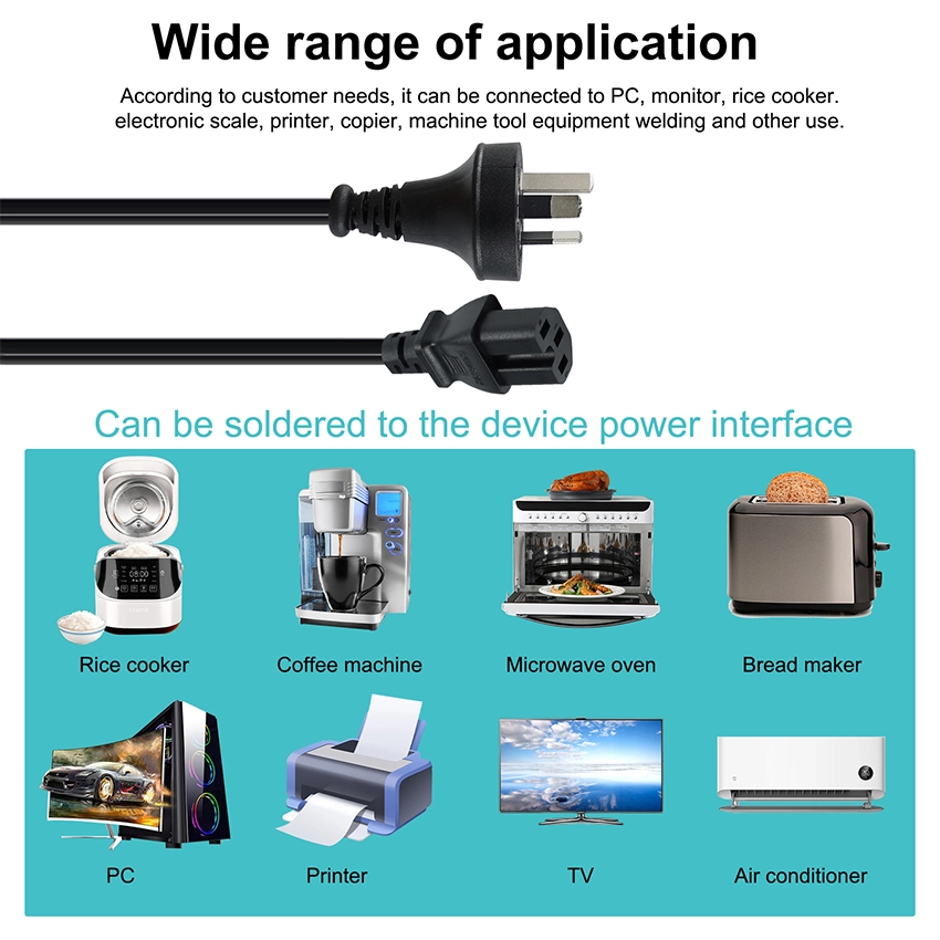 AS/NZS 3112 to IEC C15 High-Temp Cord AS/NZS 3112 to IEC C15 High-Temp Cord